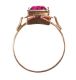 RUSSIAN 14CT GOLD AND RUBY RING at Ross's Online Art Auctions