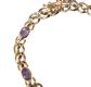 9CT GOLD AND AMETHYST BRACELET at Ross's Online Art Auctions
