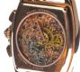 POLJOT 14CT ROSE GOLD AND LEATHER GENT'S WRIST WATCH at Ross's Online Art Auctions