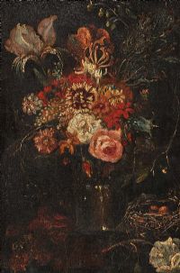 STILL LIFE, VASE OF FLOWERS by 19th Century English School at Ross's Online Art Auctions
