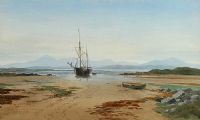 WHERE THE MOUNTAINS OF MOURNE SWEEP DOWN TO THE SEA by Joseph William Carey RUA at Ross's Online Art Auctions