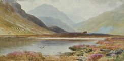 LOUGH SHANNAGH, MOURNE MOUNTAINS by Joseph William Carey RUA at Ross's Online Art Auctions