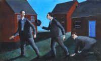 THREE MEN by Stephen Darragh at Ross's Online Art Auctions