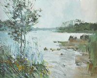 LOWER LOUGH by Terence P. Flanagan RHA RUA at Ross's Online Art Auctions