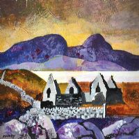 RUINS, WEST OF IRELAND by Desmond Kinney at Ross's Online Art Auctions
