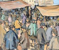 THE MARKET by Gladys Maccabe HRUA at Ross's Online Art Auctions