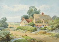 IN A BERKSHIRE LANE by Sylvester Stannard RBA at Ross's Online Art Auctions