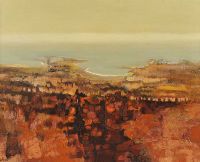 LANDSCAPE IN BROWNS by Arthur Armstrong RHA at Ross's Online Art Auctions