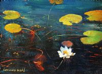 WATER LILIES by Kenneth Webb RUA at Ross's Online Art Auctions