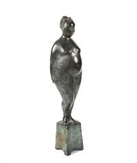 THE FAT PERSON by Carolyn Mulholland HRHA at Ross's Online Art Auctions