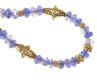 18CT GOLD AND SAPPHIRE BEADED BRACELET at Ross's Online Art Auctions