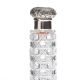 STERLING SILVER TOPPED PERFUME BOTTLE WITH HOBNAIL CUT GLASS at Ross's Online Art Auctions