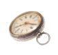 ENGRAVED SILVER LADY'S FOB WATCH at Ross's Online Art Auctions