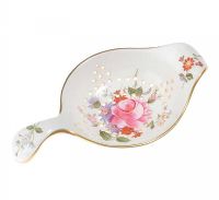 ROYAL CROWN DERBY DECORATED BONE CHINA TEA STRAINER at Ross's Online Art Auctions