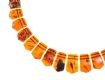 GRADUATED NATURAL AMBER BEADED COLLAR at Ross's Online Art Auctions