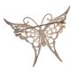 SILVER PIERCED BUTTERFLY BROOCH at Ross's Online Art Auctions