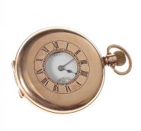 WALTHAM 9CT GOLD HALF-HUNTER POCKET WATCH at Ross's Online Art Auctions
