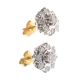 18CT GOLD AND DIAMOND CLUSTER STUD EARRINGS at Ross's Online Art Auctions