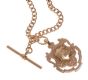 9CT GOLD ALBERT CHAIN AND SHIELD FOB at Ross's Online Art Auctions
