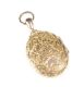 VICTORIAN ENGRAVED 9CT GOLD LOCKET SET WITH RUBIES AND SEED PEARLS at Ross's Online Art Auctions