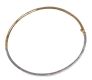 18CT GOLD TWO-TONE BANGLE SET WITH DIAMONDS at Ross's Online Art Auctions