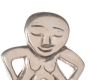 STERLING SILVER 'SHEELA-NA-GIG' BROOCH at Ross's Online Art Auctions