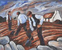 WORKING THE FIELD by J.P. Rooney at Ross's Online Art Auctions