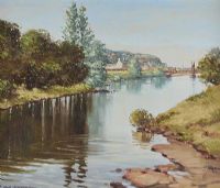 MARGY RIVER, BALLYCASTLE by Samuel McLarnon UWS at Ross's Online Art Auctions