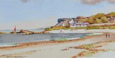 BALLYCASTLE STRAND by Samuel McLarnon UWS at Ross's Online Art Auctions