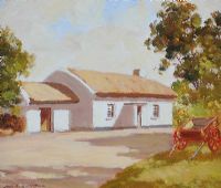 MELLON HOUSE, ULSTER AMERICAN FOLK PARK, OMAGH by Samuel McLarnon UWS at Ross's Online Art Auctions