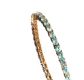9CT GOLD AND BLUE APATITE LINE BRACELET at Ross's Online Art Auctions
