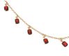 15CT GOLD NECKLACE SET WITH GARNET at Ross's Online Art Auctions