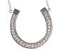 18CT WHITE GOLD AND DIAMOND-SET HORSESHOE PENDANT AND CHAIN at Ross's Online Art Auctions
