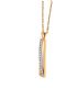 18CT GOLD AND DIAMOND PENDANT AND CHAIN IN THE STYLE OF CHARLES RENNIE MACKINTOSH at Ross's Online Art Auctions