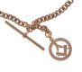 9CT ROSE GOLD ALBERT CHAIN WITH T-BAR AND MASONIC FOB at Ross's Online Art Auctions