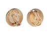 9CT GOLD AND NATURAL MAB PEARL EARRINGS at Ross's Online Art Auctions