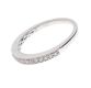 9CT WHITE GOLD AND DIAMOND HALF-ETERNITY BAND at Ross's Online Art Auctions