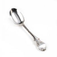 GEORGIAN STERLING SILVER HEAVY SERVING LADLE at Ross's Online Art Auctions