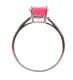 STERLING SILVER AND NEON PINK OPAL RING at Ross's Online Art Auctions
