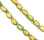 STERLING SILVER AND ETHIOPIAN EMERALD GREEN OPAL NECKLACE at Ross's Online Art Auctions
