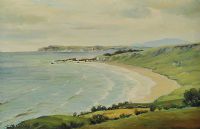 NORTH ANTRIM BEACH by Charles McAuley at Ross's Online Art Auctions