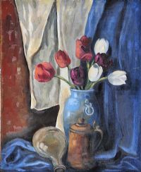 TULIPS by Irish School at Ross's Online Art Auctions