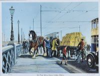 THE TRACE HORSE, THE QUEEN'S BRIDGE, BELFAST by Norman Whitla at Ross's Online Art Auctions