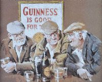 GUINNESS PUB INTERIORS by Michael McDade at Ross's Online Art Auctions