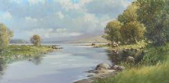 GARTAN LAKE, DONEGAL by Arthur H. Twells RUA at Ross's Online Art Auctions