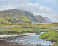 RIVER IN ACHILL DONEGAL by Anne Primrose Jury HRUA at Ross's Online Art Auctions