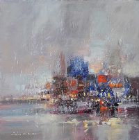 DOCKLAND LIGHTS by Colin Gibson at Ross's Online Art Auctions