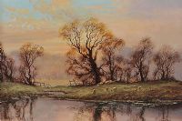 ON THE RIVER LAGAN by William Henry Burns at Ross's Online Art Auctions