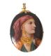 PAINTED PORCELAIN CAMEO IN 9CT GOLD MOUNT AND ANOTHER SIMILAR CAMEO at Ross's Online Art Auctions