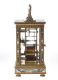 BRASS AND CLOISONNE CARRIAGE CLOCK at Ross's Online Art Auctions